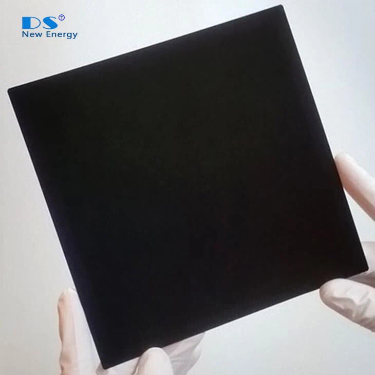Black Silicon Surface P Type Polycrystalline Solar Wafer Including 166mm*166mm